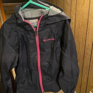 Girls Columbia rain jacket small 7/8